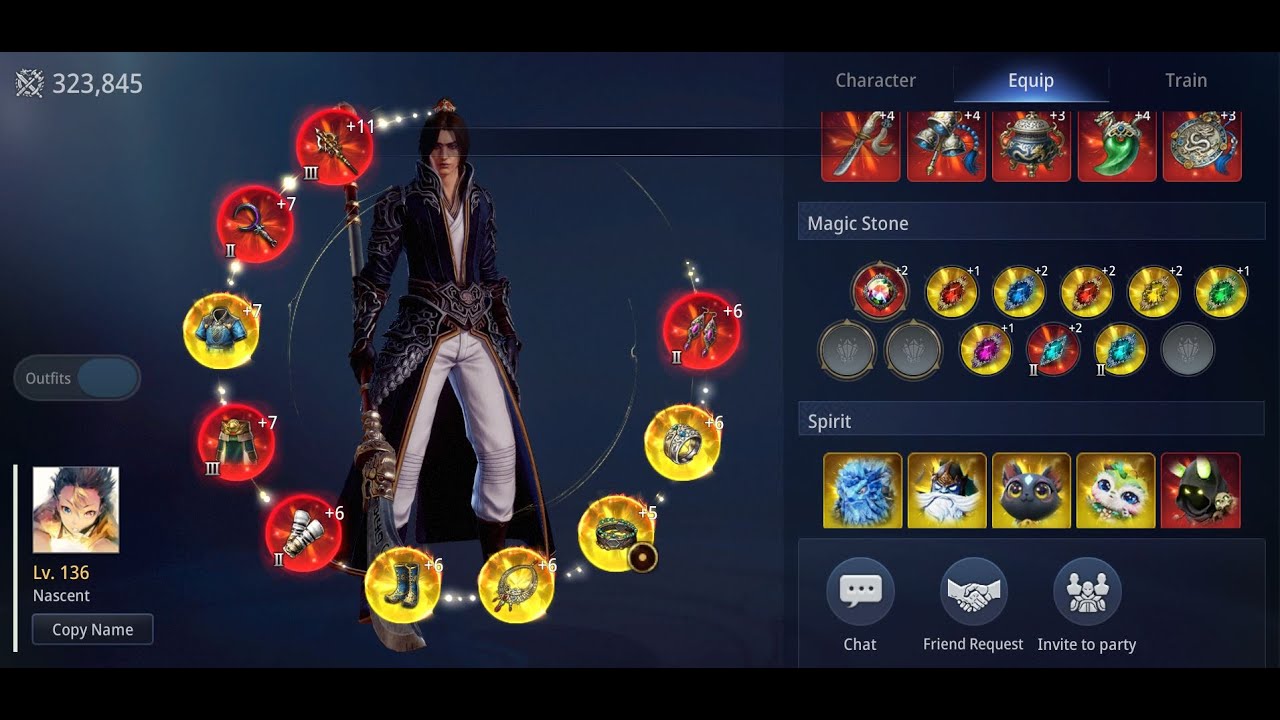 Mir4 Lancer 298k PS VS 323k PS