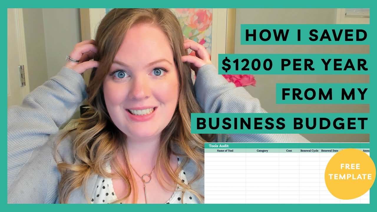 How I saved $1200 Per Year From Business Budget [FREE TEMPLATE]