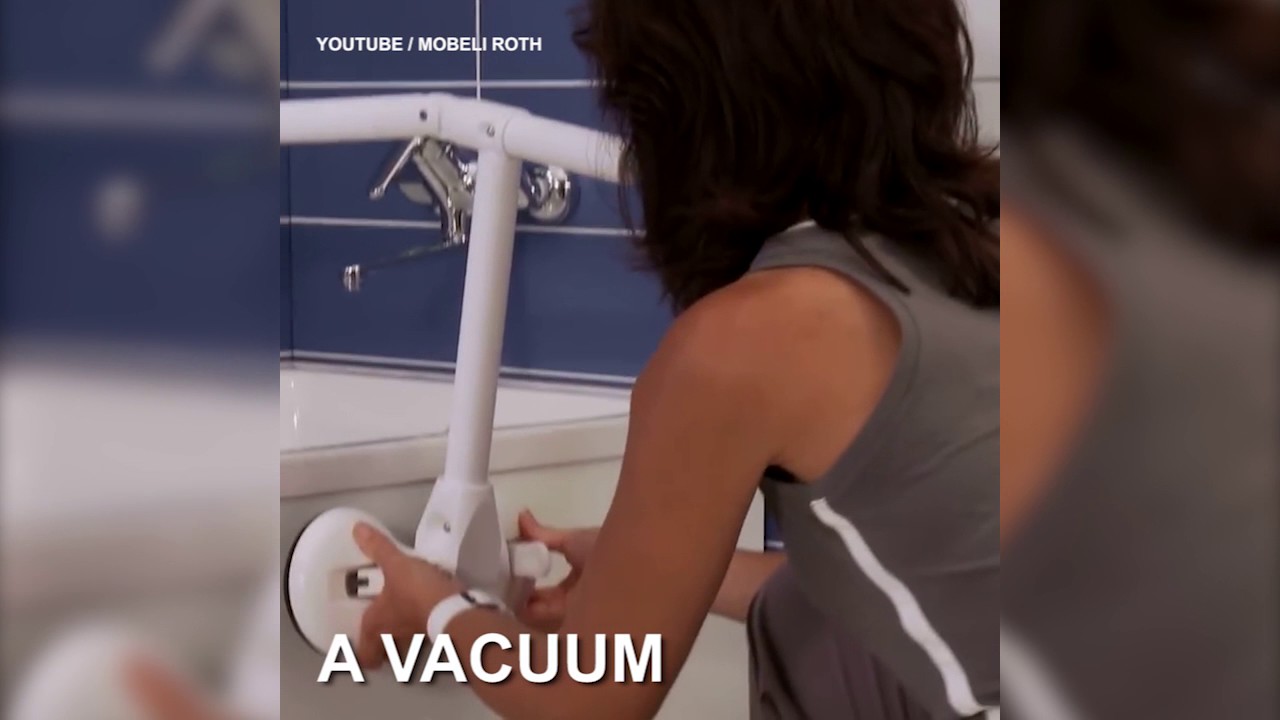 Mobeli Bar Handles Help Seniors And Disabled People Move Around The Bathroom