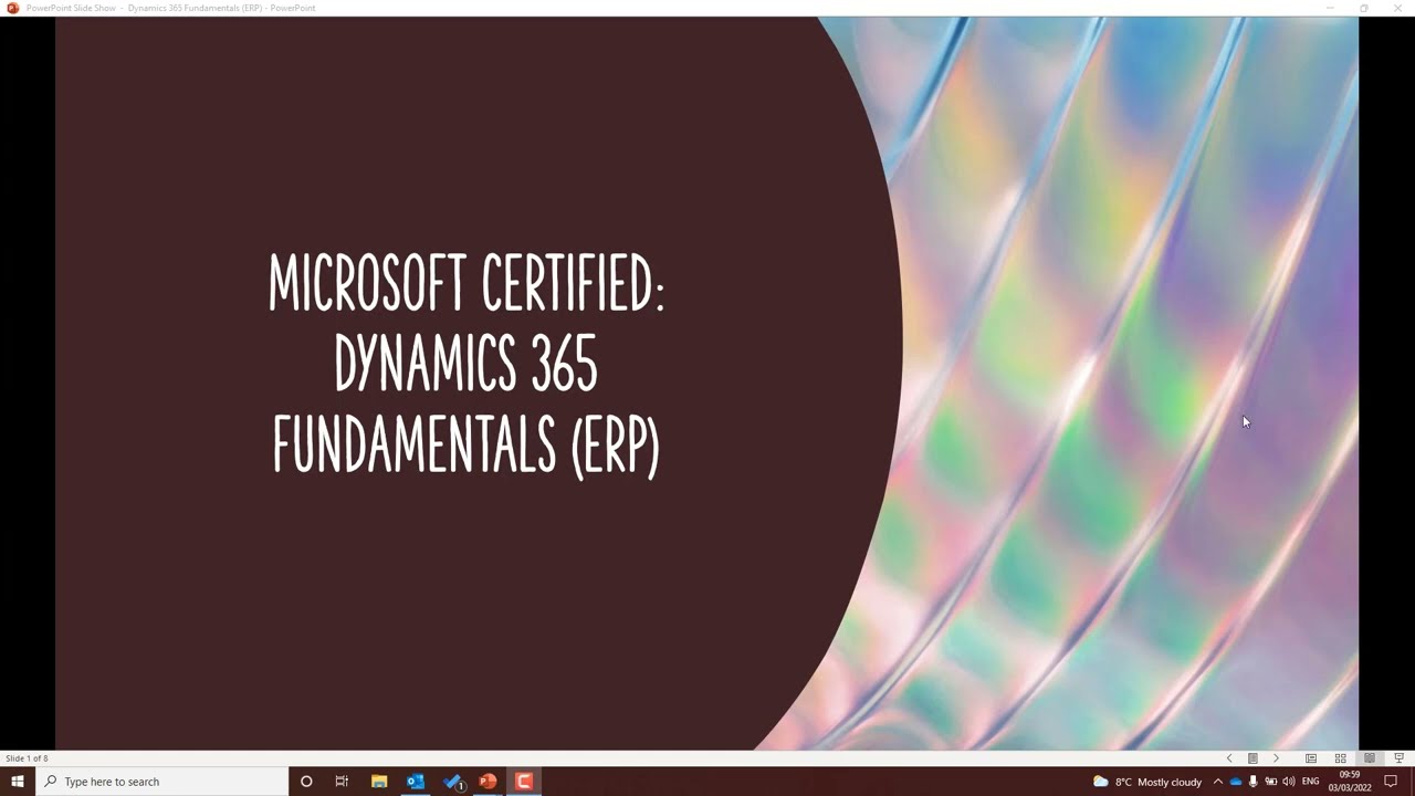 Microsoft Certified: Dynamics 365 Fundamentals (ERP)
