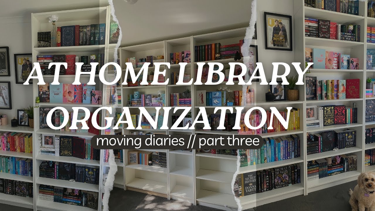 REORGANISING & BUILDING MY AT HOME LIBRARY! | moving diaries part three! 450+ books! | Chloe Benson
