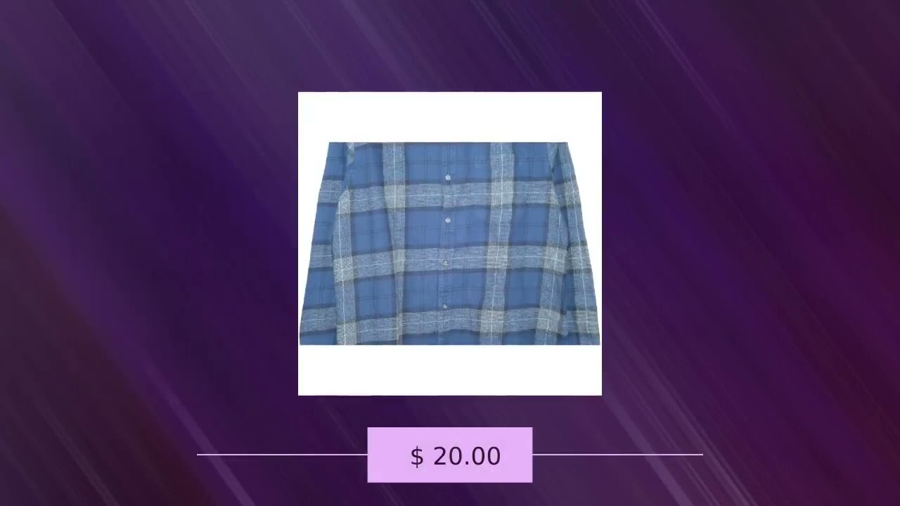 St. John's Bay Men's L Navy Blue Tartan Pattern Button-ups Long Sleeve Overshirt