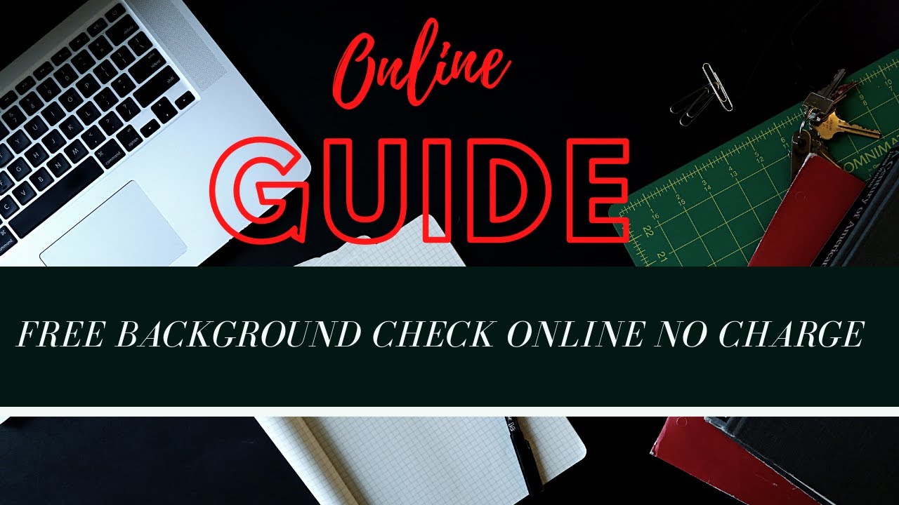 Free Background Check Online No Charge