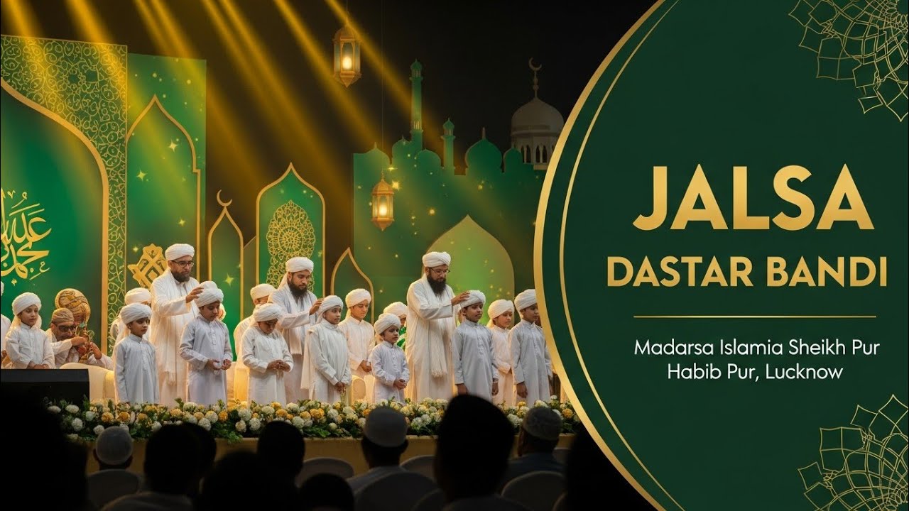 Jalsa Dastar Bandi | Madarsa Islamia Sheikh Pur Habib Pur, Lucknow #jalsadastarbandi #dastarbandi 