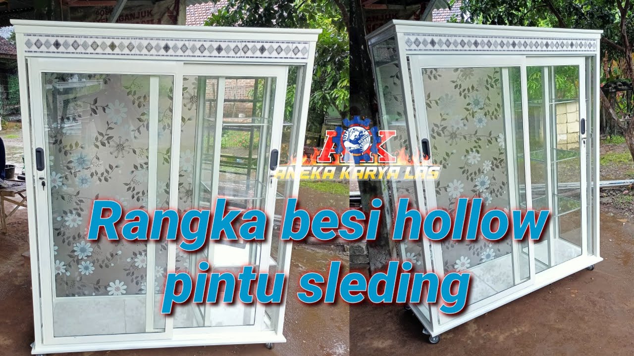 Lemari pintu sleding_rangka besi hollow