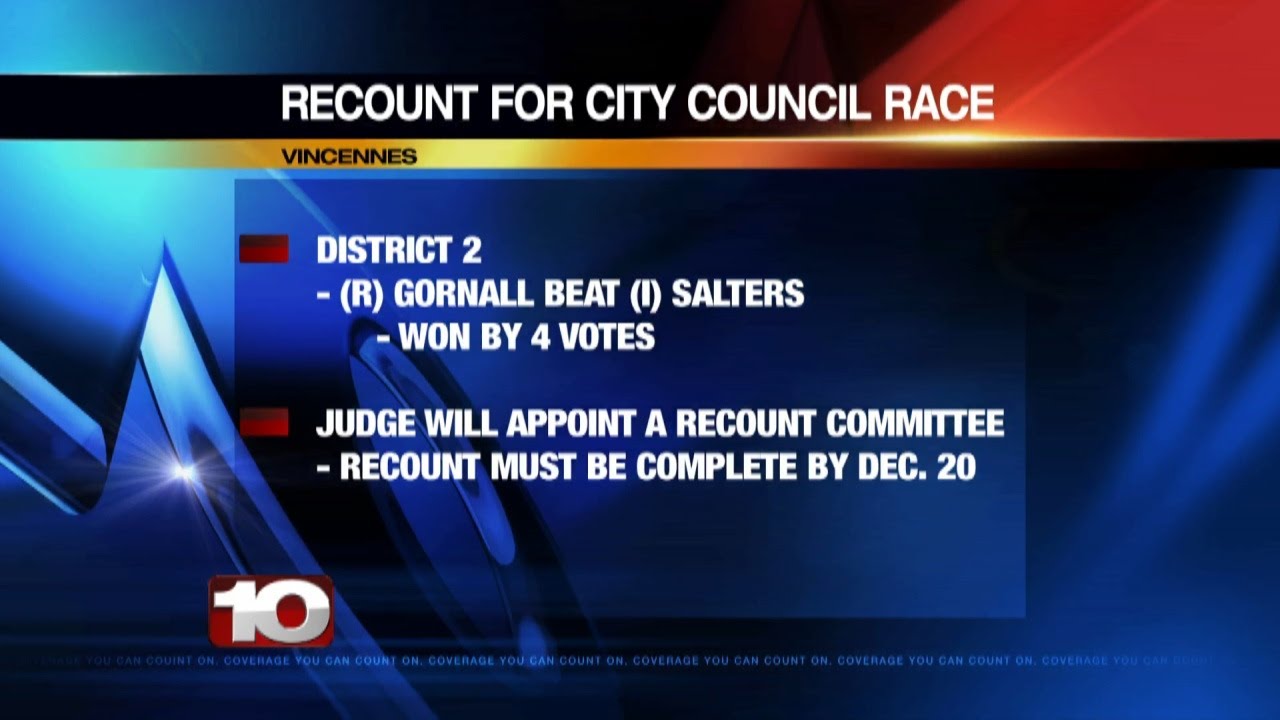 Election results contested in close Vincennes city council seat race