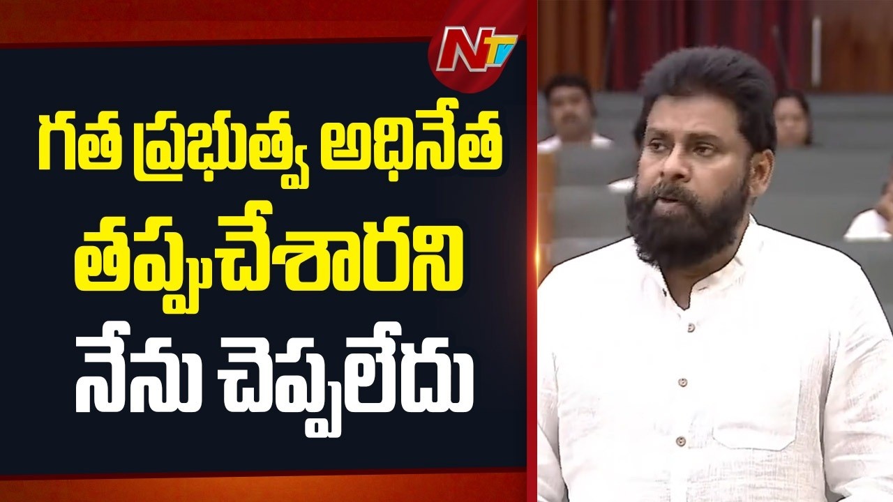 గత ప్రభుత్వ అధినేత తప్పుచేశారని నేను చెప్పలేదు - Deputy CM Pawan Kalyan | NTV Telugu
