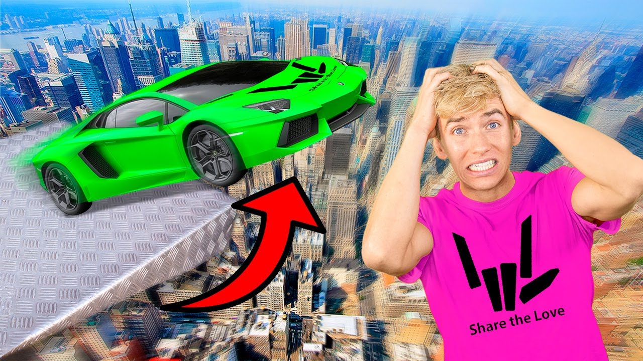 I DROVE MY LAMBORGHINI OFF a CLIFF!! *Destroyed*
