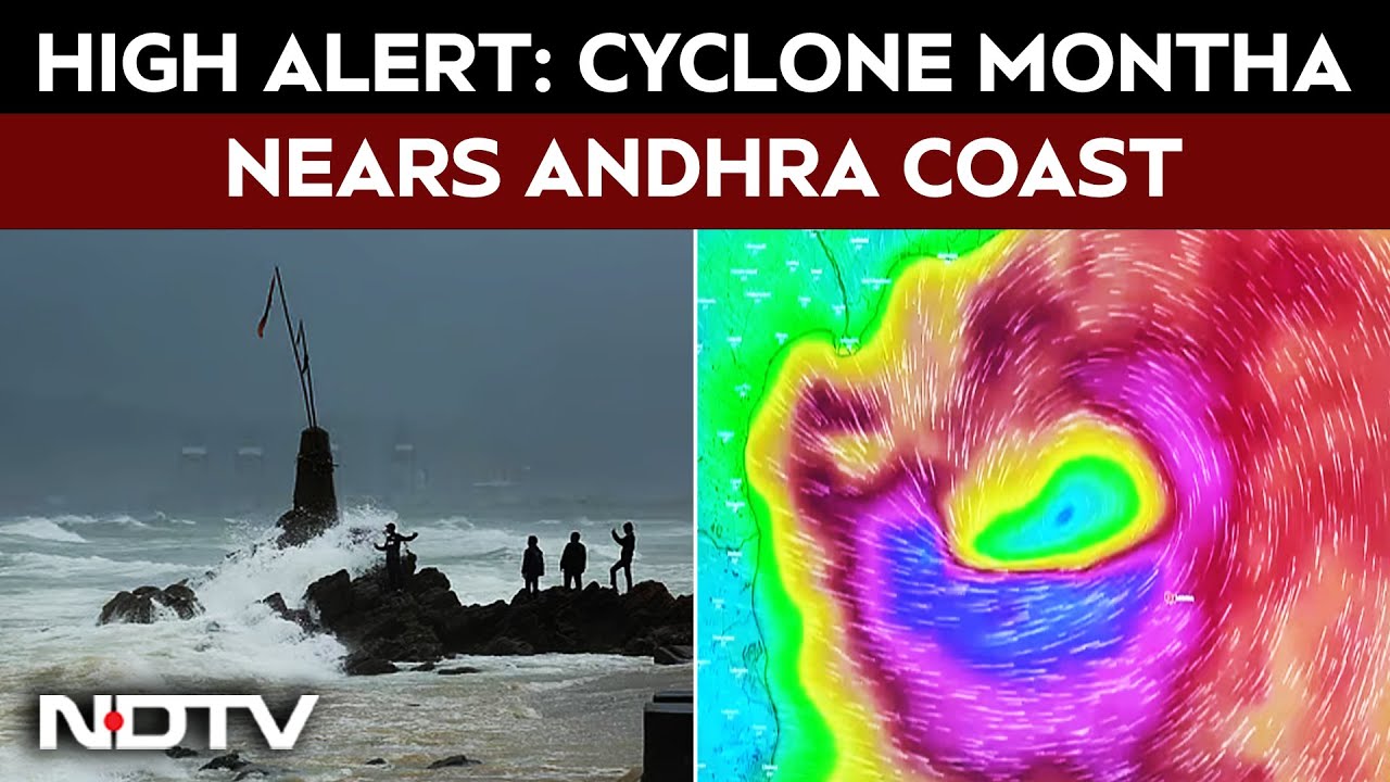 Montha Cyclone Landfall | Cyclone Montha Closing In On Andhra Coast, High Alert In Andhra, Odisha