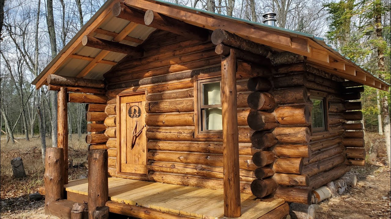 Staining and sealing my Forest tiny log home #forest log home