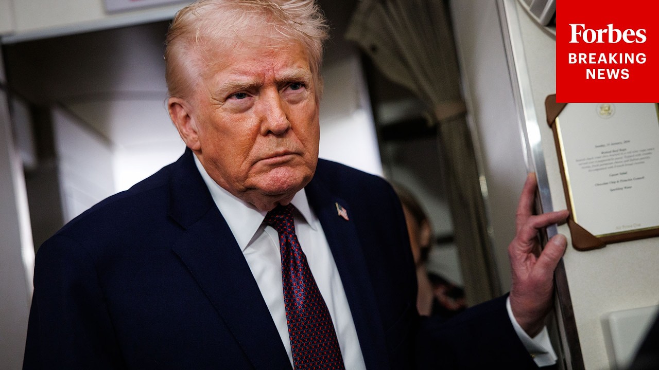 BREAKING NEWS: Trump Takes Questions About Iran War, Oil Prices On Air Force One Flight To JBA
