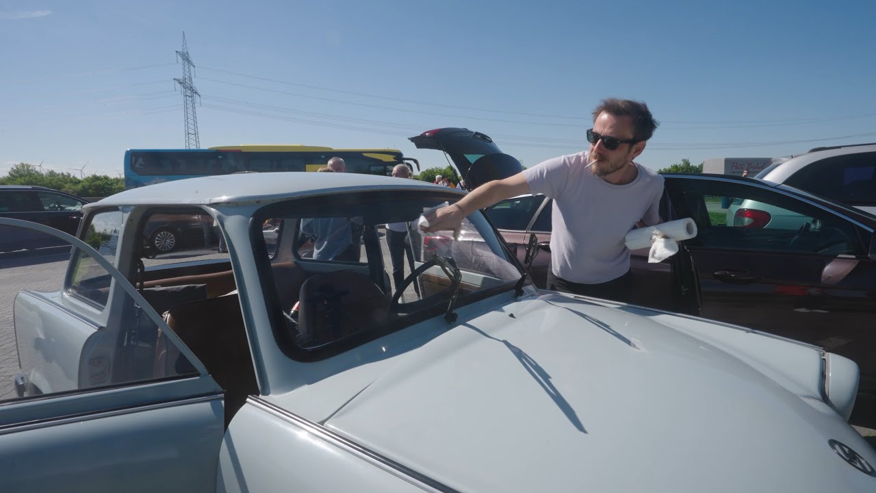 Trabi Fahrt nach Stralsund mit meiner Lieblingsmusik | Carl Drives Car | ASMR Trabant Klang | 4K