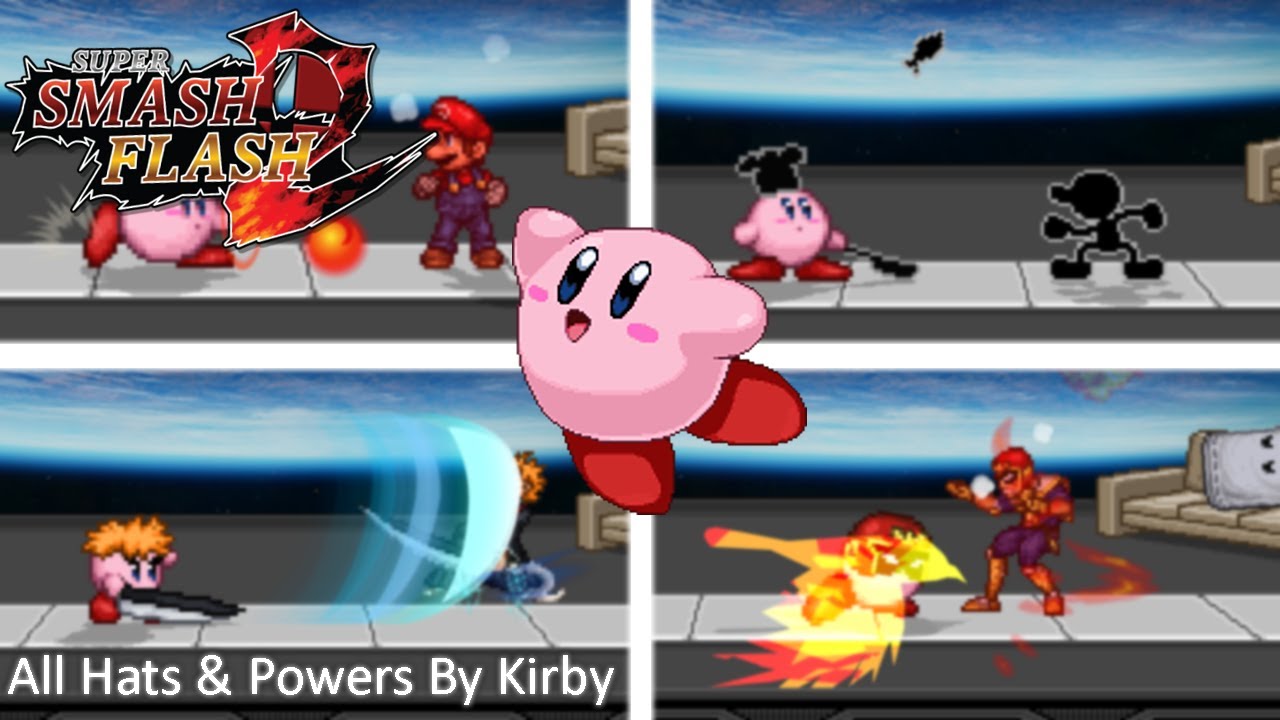 SSF2 Beta 1.3 | All Kirby Hats And Powers