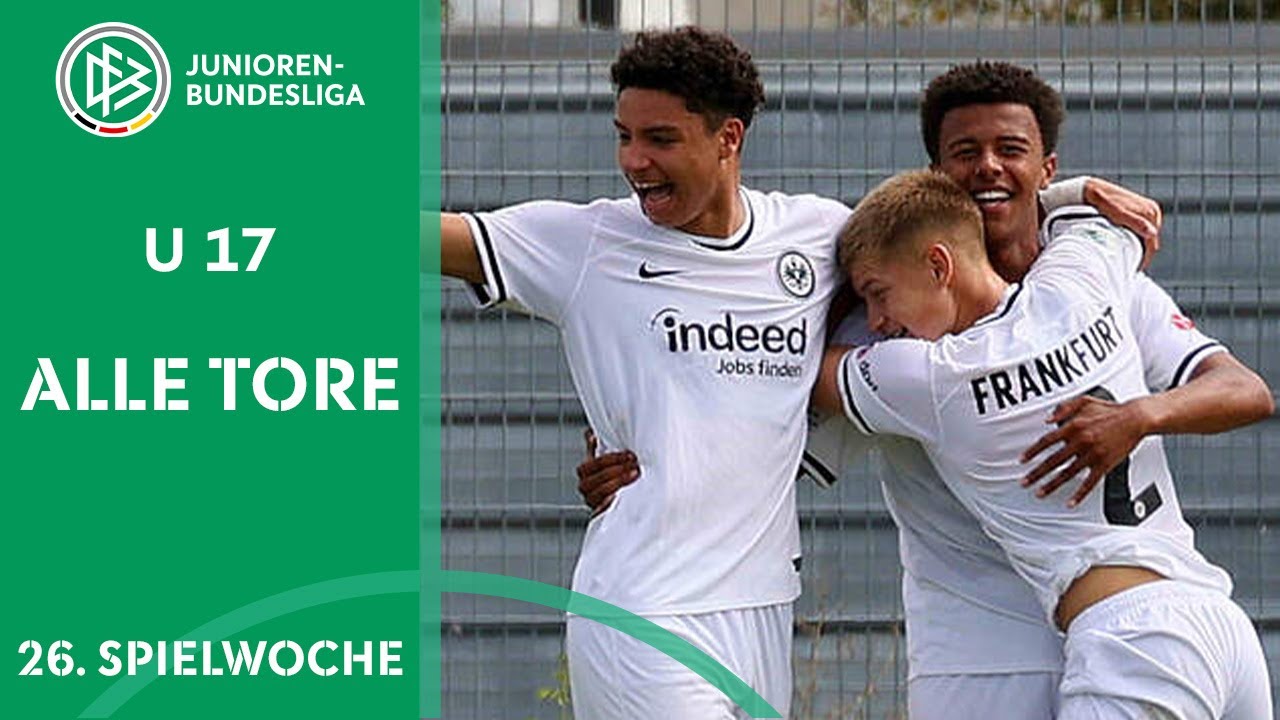 Frankfurt ohne Zweifel, Leverkusen ungeschlagen! | Alle Tore: B-Junioren-Bundesliga Woche 26