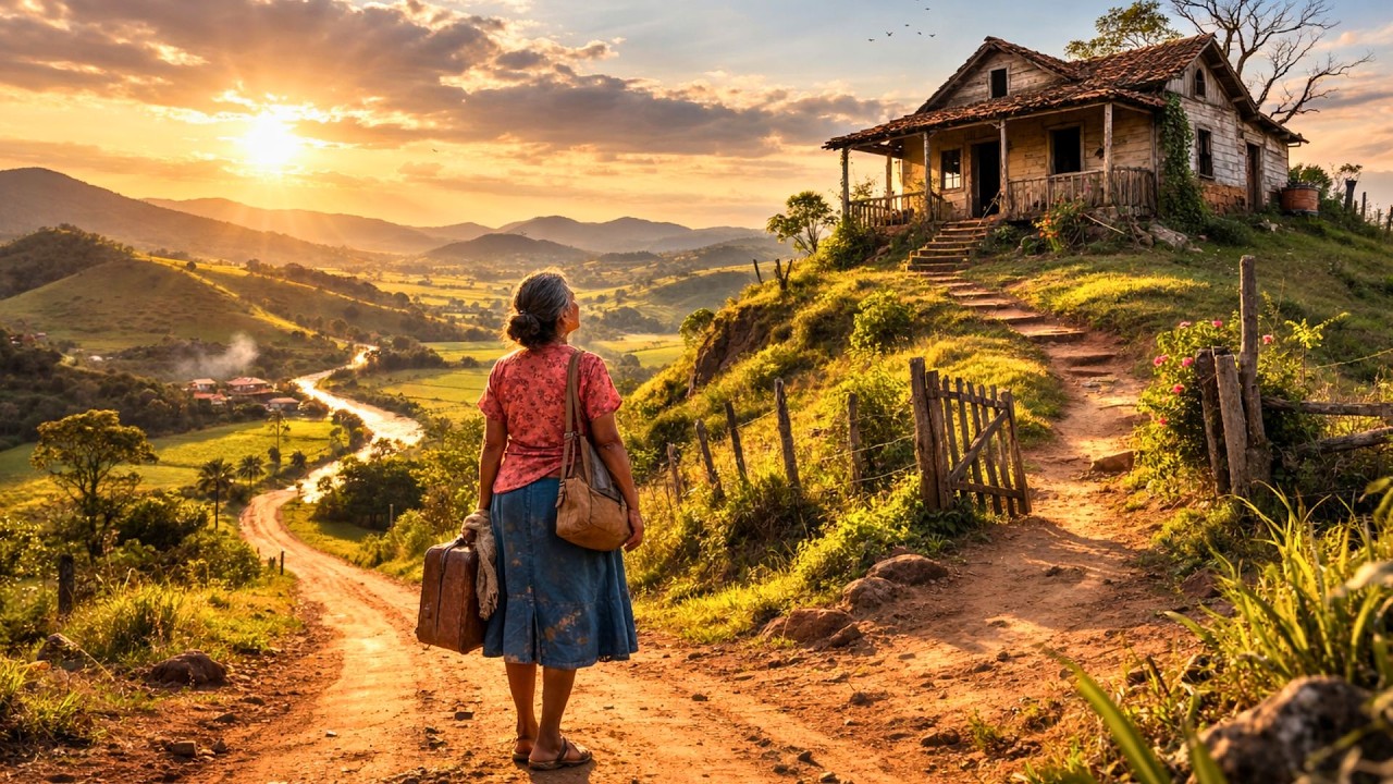 SÓ SOBROU UMA CASA ABANDONADA NA SERRA… O QUE ELA ENCONTROU SOB O CHÃO CHOCOU A TODOS