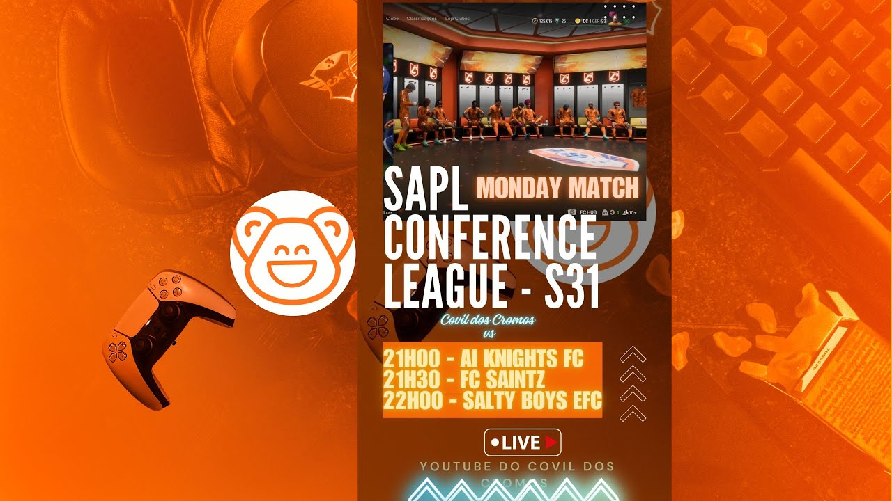 Covil dos Cromos - SAPL Conferece League  - Monday Match - AI Knights FC, FC Saintz, Salty Boys EFC