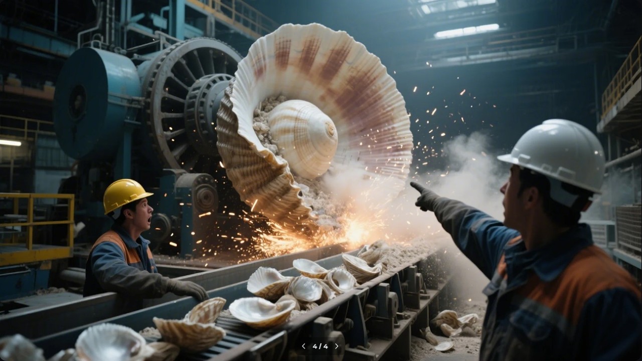 Inside an Innovative Factory — Sea Shell Waste Turned Into Construction Products