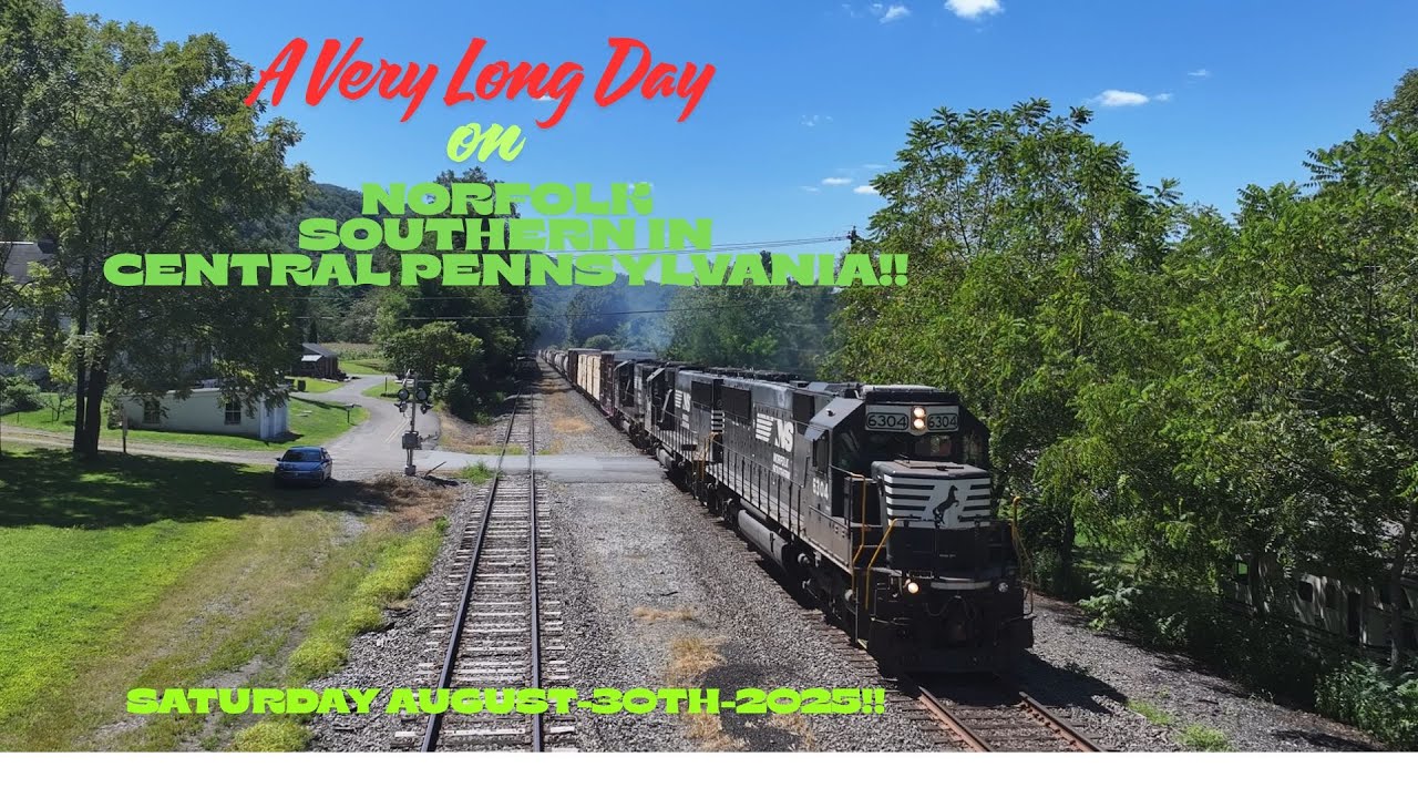A Very Long Day Railfanning Norfolk Southern in  Central Pennsylvania!! 08 30 25!