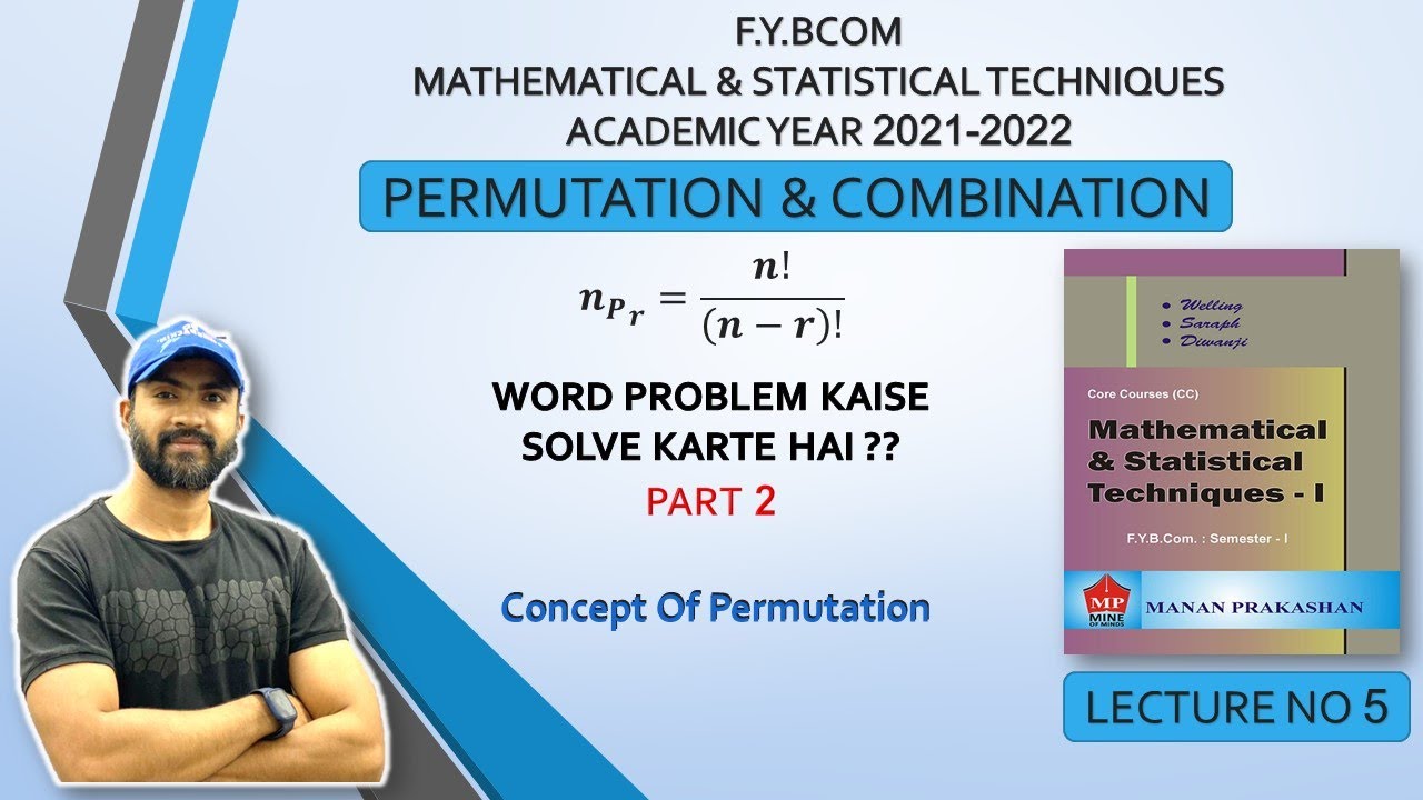 #5 Permutation & combination | FYBCom (sem-1) | Maths | Chapter 2- Permutation & Combination