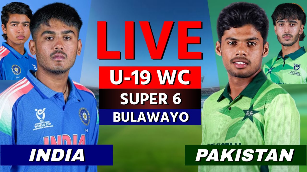 LIVE: INDIA U19 vs PAKISTAN U19, U19 World Cup 2026 Super 6, Cricket Live Scores, Fan Commentary