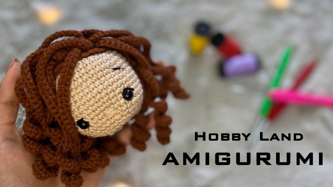 Amigurumi Tutorial _ How to CROCHET DOLL HEAD _ Amigurumi Doll Head