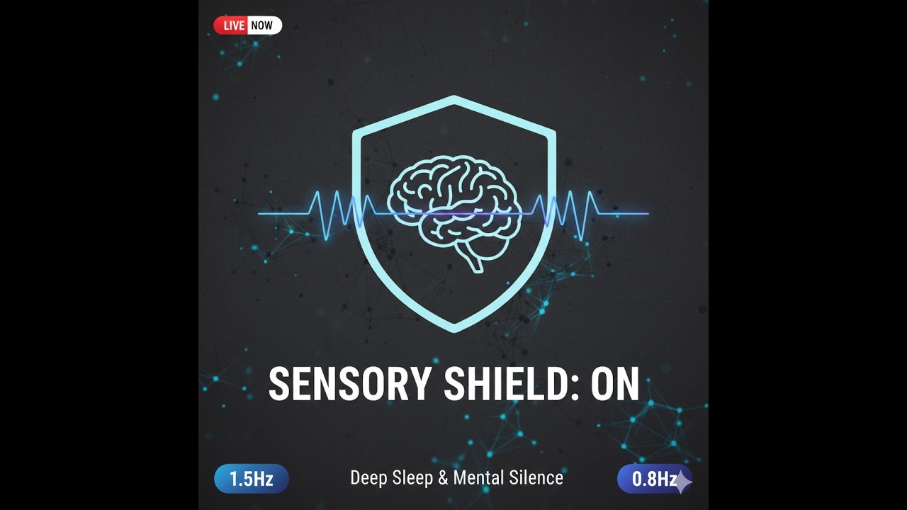 24/7 ADHD Sensory Shield 🛡️ 1.5Hz & 0.8Hz Delta Waves for Deep Sleep & Mental Silence