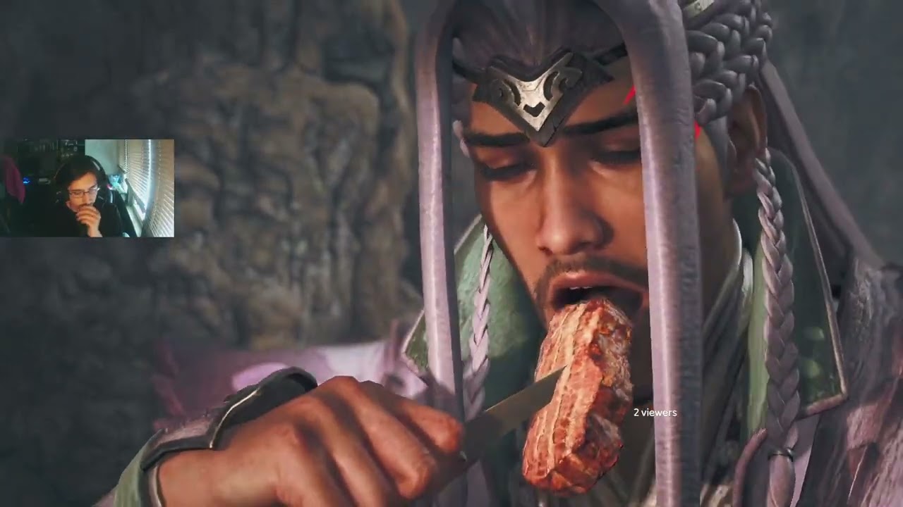 hanging out and playing monster hunter