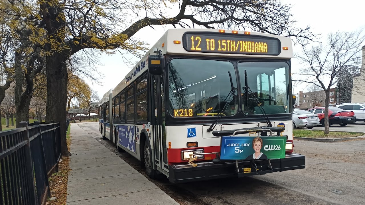 Ride On CTA 2008 New Flyer DE60LF 4091 On Rt 12 Roosevelt to 15th Place/Indiana