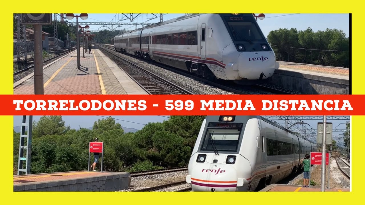 RENFE 599 Media distancia a su paso por Torrelodones Madrid