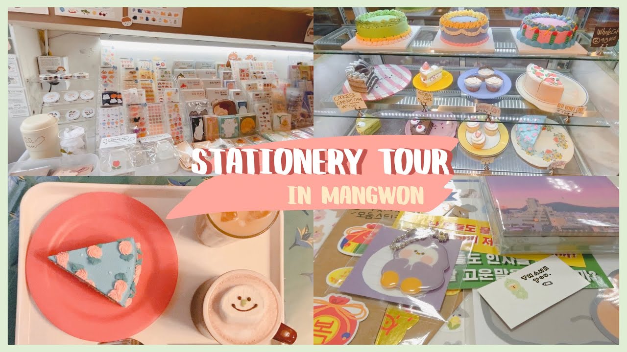 [eng sub] mangwon stationery shop tour + haul in korean 🌹
