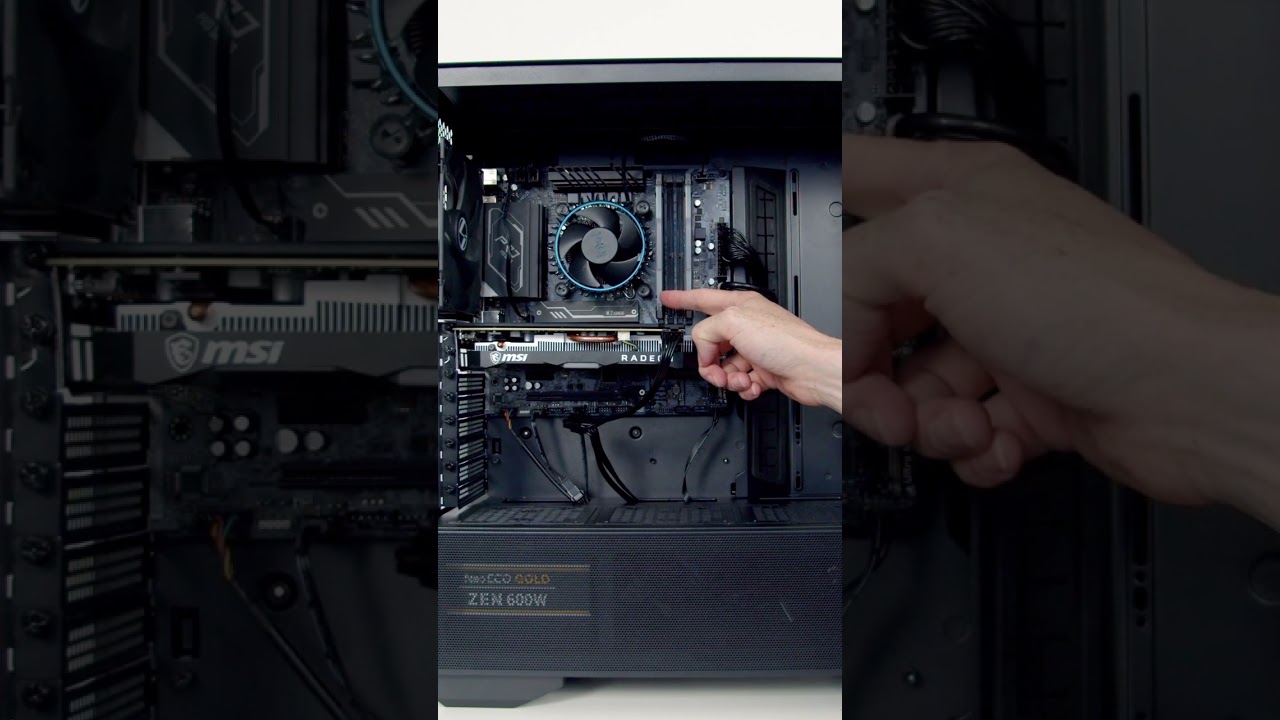 Don't Install a Micro ATX Motherboard in a Full Size Case - PC Building Tips for Beginners #Shorts