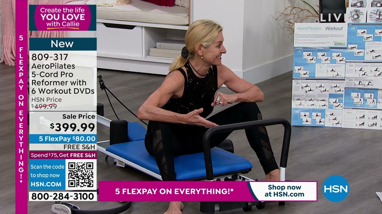 AeroPilates
5Cord Pro Reformer with 6 Workout DVDs