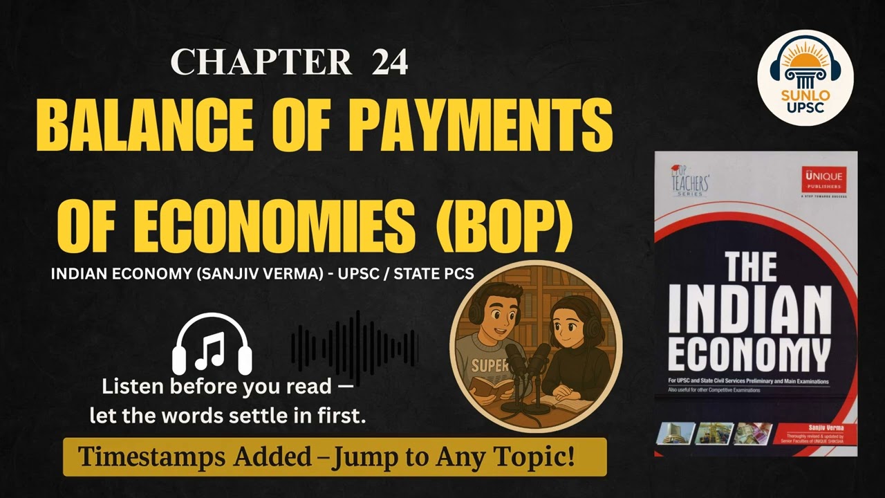 Sanjiv Verma | Chapter 24: Balance of Payments (BOP) Explained | UPSC Economy