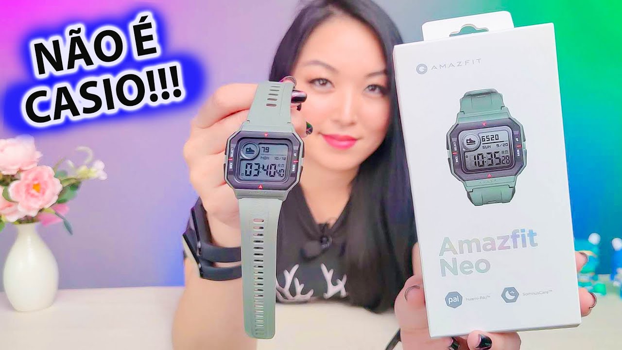 MUITO MAIS DO QUE APARENTA!! Amazfit Neo - Nostalgia para os amantes de Casio G-shock
