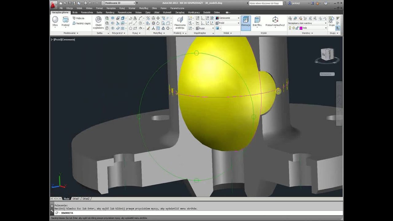 GZK_3_3D (AutoCad 3D 3/7) Metoda kul w 3D