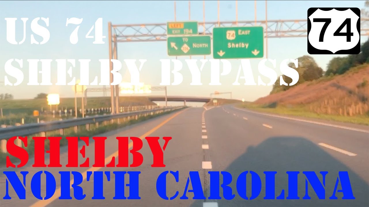 Shelby Bypass Future US 74 - First Section Open - April 2020 - North Carolina - Construction Update