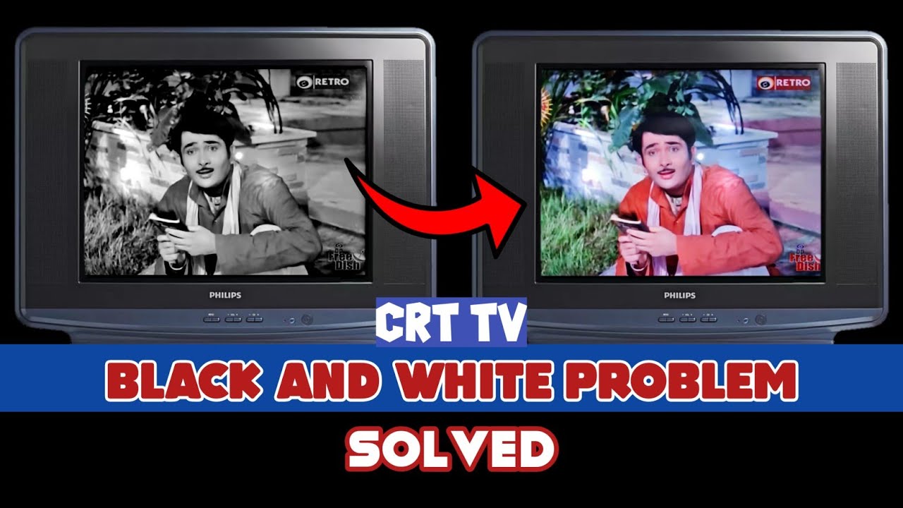 Local crt tv black and white picture problem | SHARMA ELECTRONICS