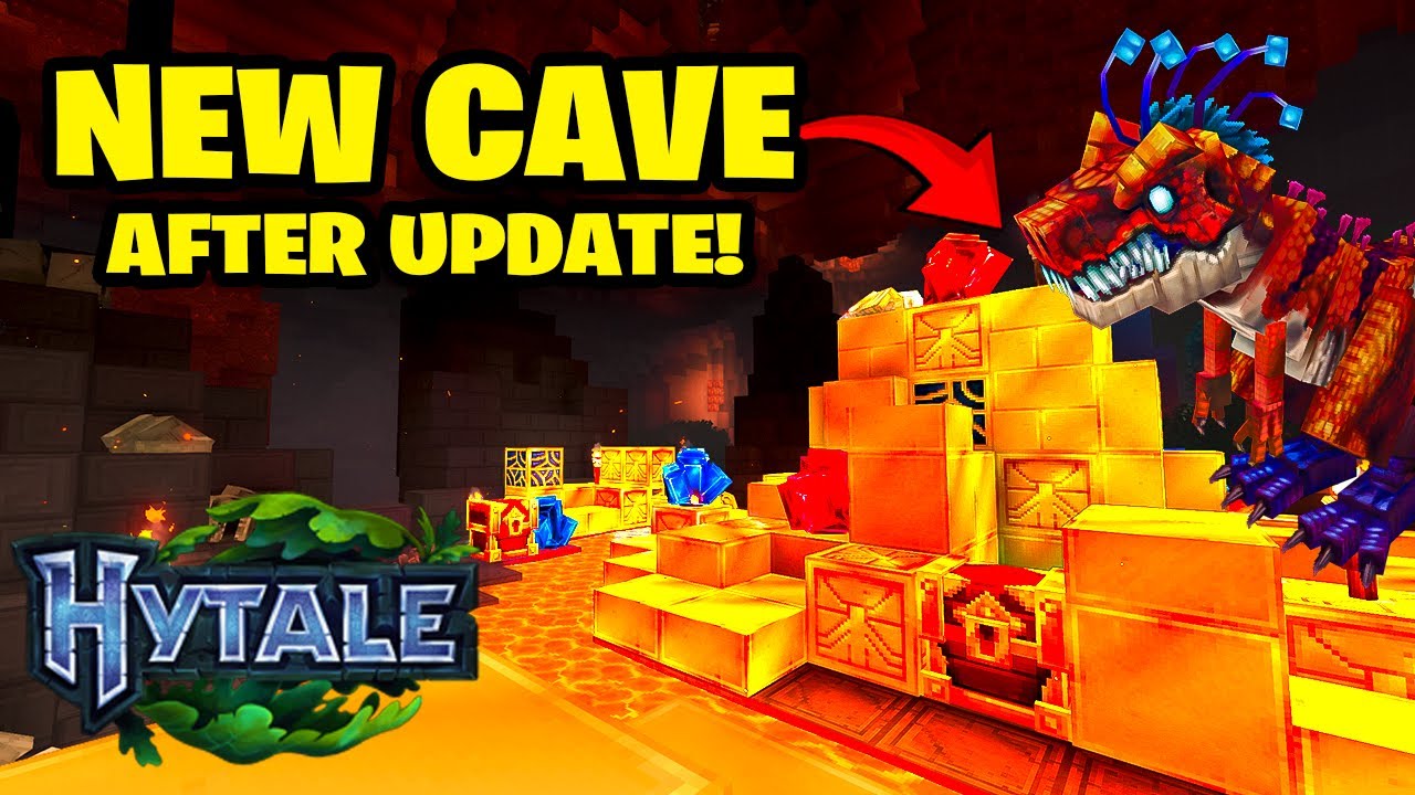 Новое обновление Hytale: Как найти динозавров в эпическом пещерном биоме! (Бонус в виде золотых к...