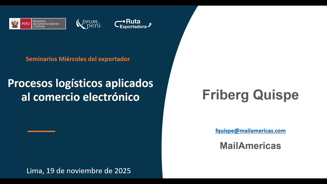 Procesos logísticos aplicados al comercio electrónico - 19 noviembre 2025