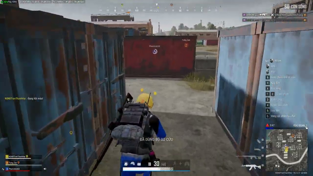 PLAYERUNKNOWN'S BATTLEGROUNDS 2025 06 07   20 54 29 05 Giết được hai DVR