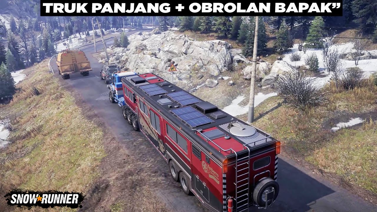#PenghantarTidur Pengiriman Trailer Truck Terkeren Selama Bermain Snowrunner 🤩😎