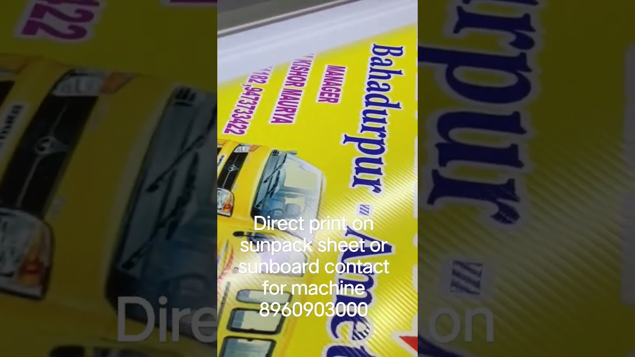 eco hybrid machine for direct print on sunpack sheet or sunboard
