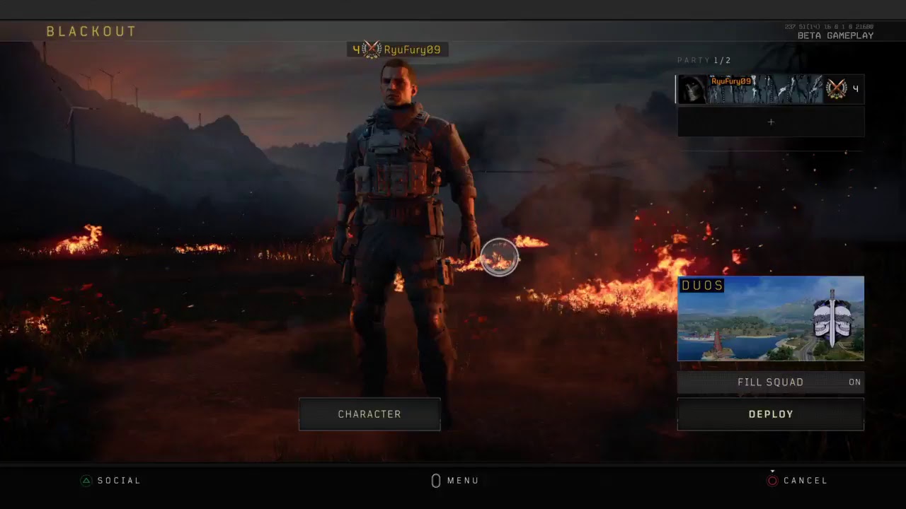 RyuFury09's Live PS4 Black Ops 4  Blackout beta   100 subs goal