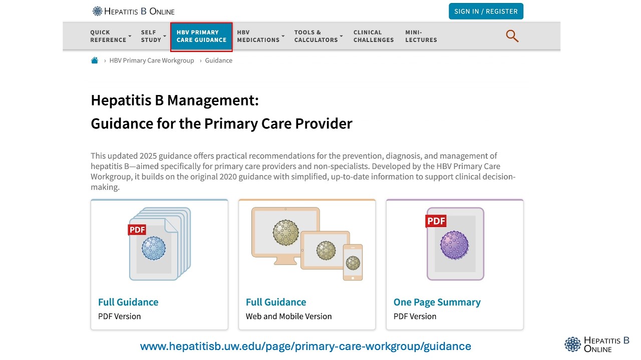Hepatitis B Management: Guidance for the Primary Care Provider