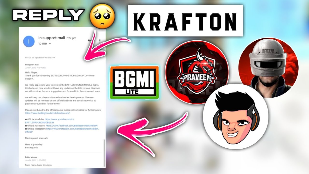 Krafton Reply On Bgmi Lite 😍❤