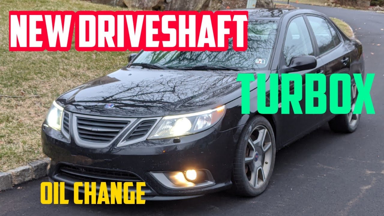 I Bought a RARE Saab 9-3 TurboX XWD DRIVESHAFT Install + Oil Change