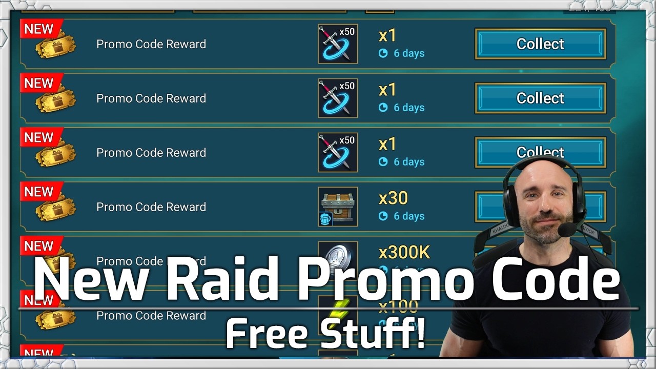 New Promo Code! FREE STUFF! 😎 - RAID Shadow Legends!