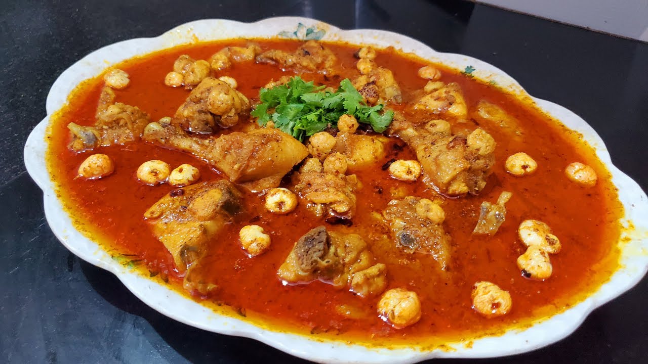 Too Yummy Makhana Chicken  Curry  | मखाना चिकन करी  | Different Style to Make Chicken Curry Recipe