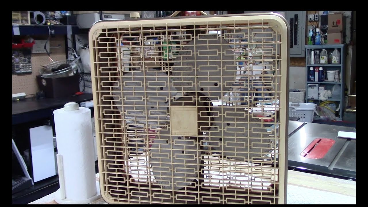 Vintage Korvettes (Frigid) Box Fan Clean and Service