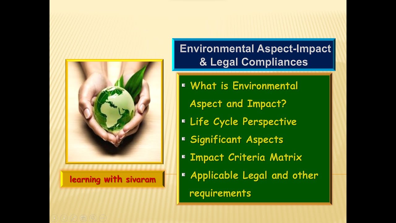 Environmental Aspect-Impact (Learning wtih sivaram)